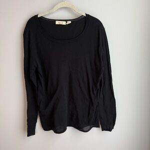 Inhabit Jet Black Long Sleeve Women's Top
